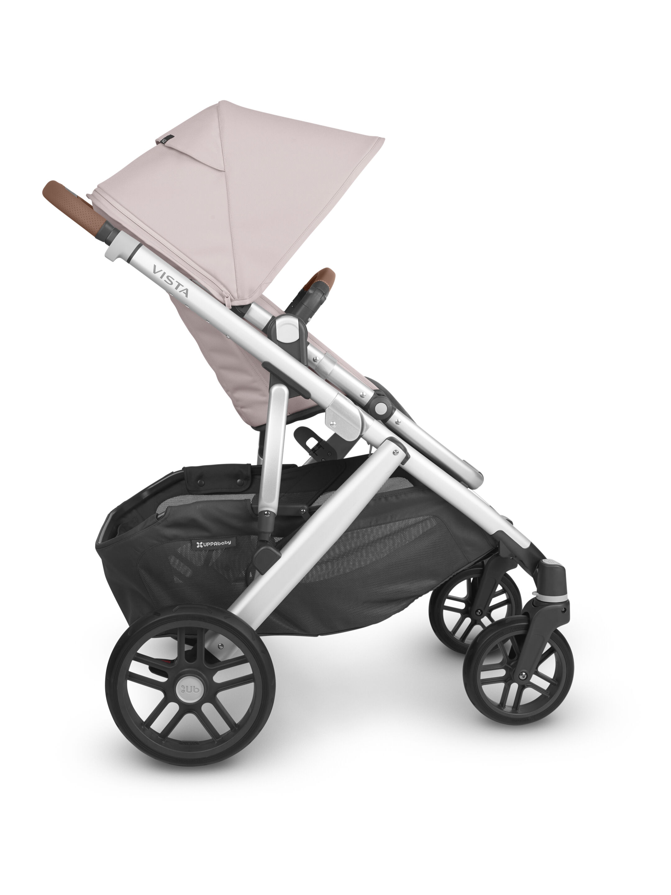 Uppababy - Vista V2 Stroller- Alice (Dusty pink/silver/saddle leather) image number 3