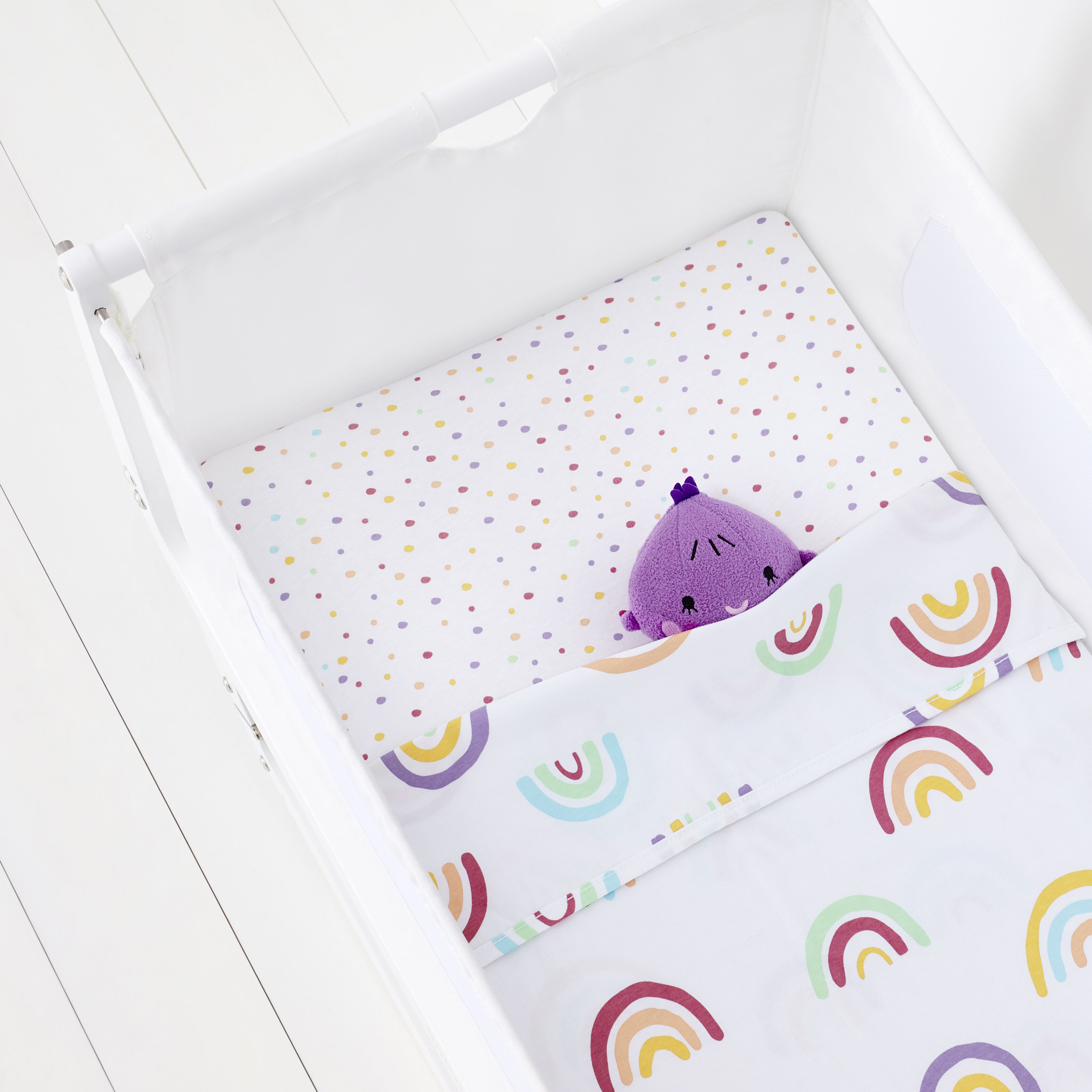 3pc Crib Bedding Set &ndash; Colour Rainbow image number 5