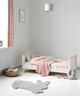 Lucca Adjustable Cot to Toddler Bed - Ivory Oak image number 4