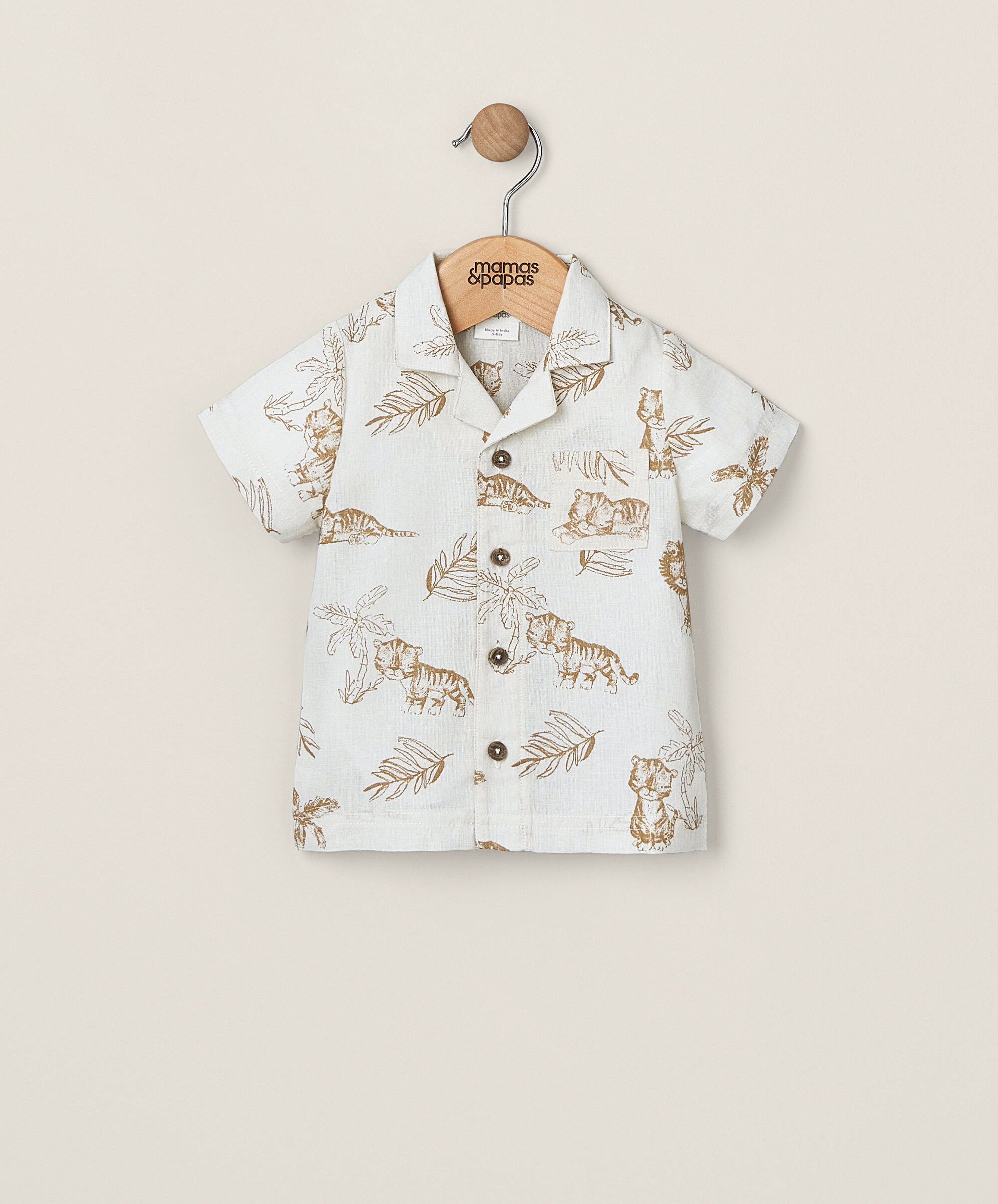 Jungle All-Over-Print Linen Shirt