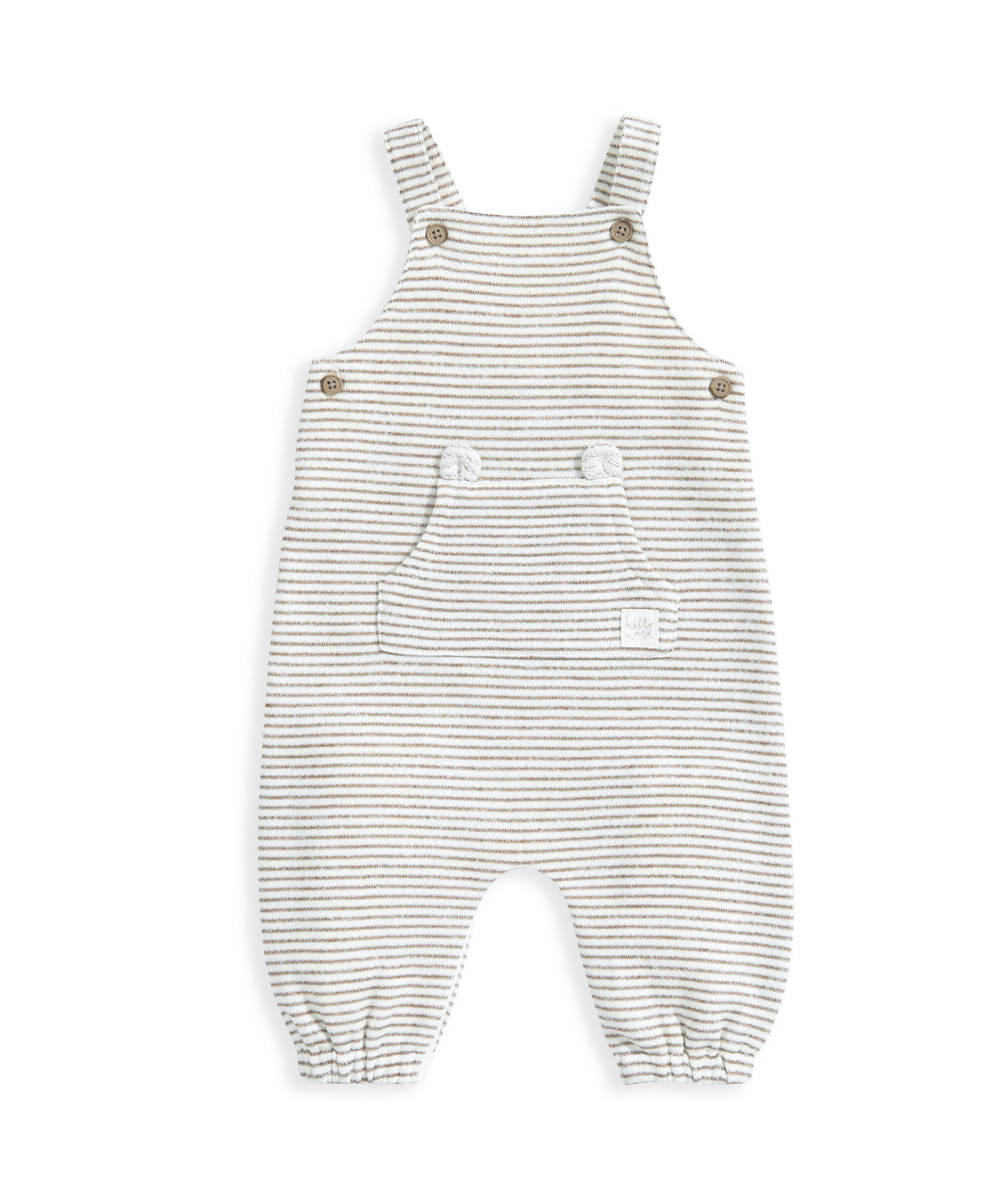 Stripe Dungarees &amp; Bodysuit Outfit Set image number 4