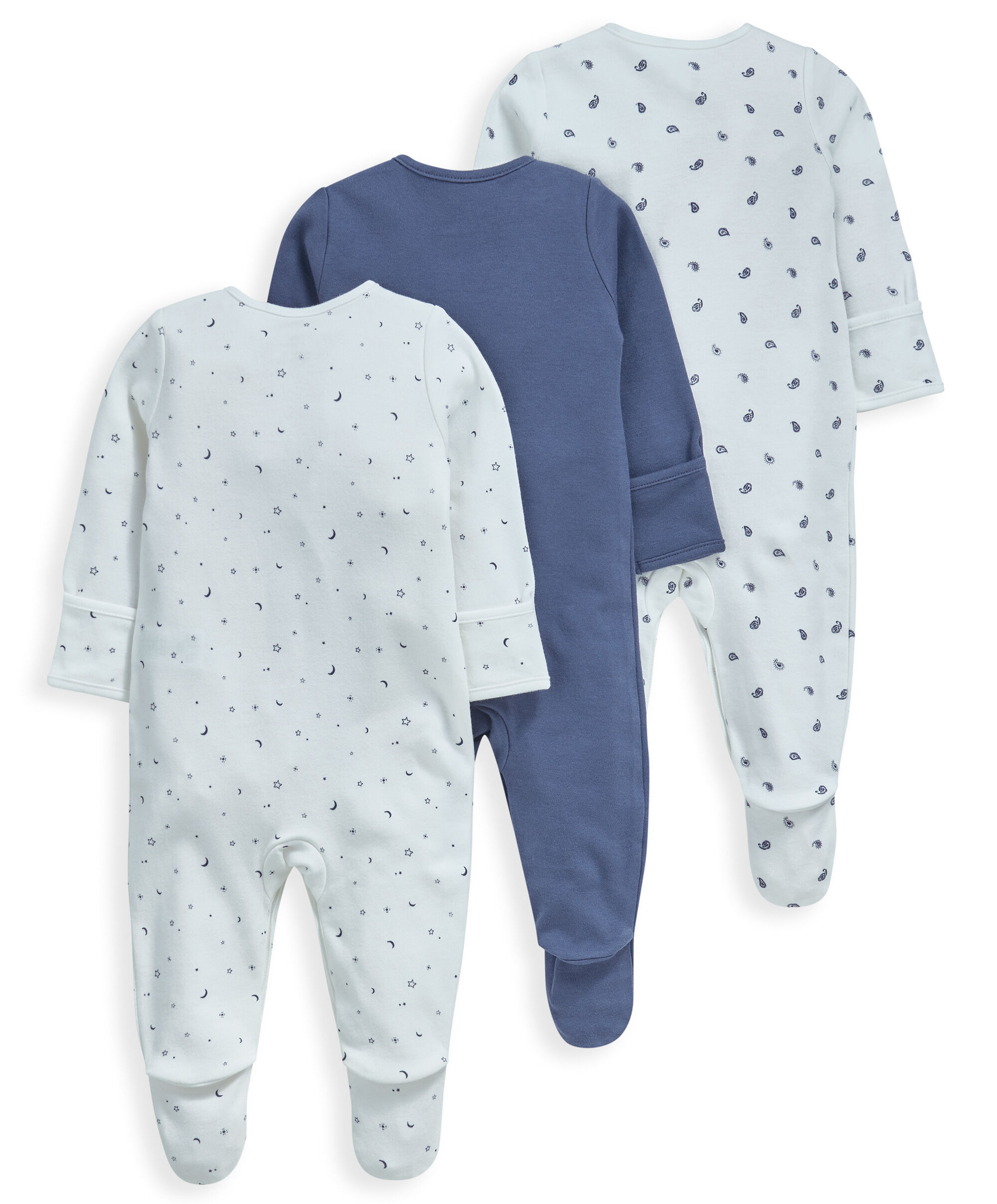 3 Pack Boys Eid Sleepsuits image number 2