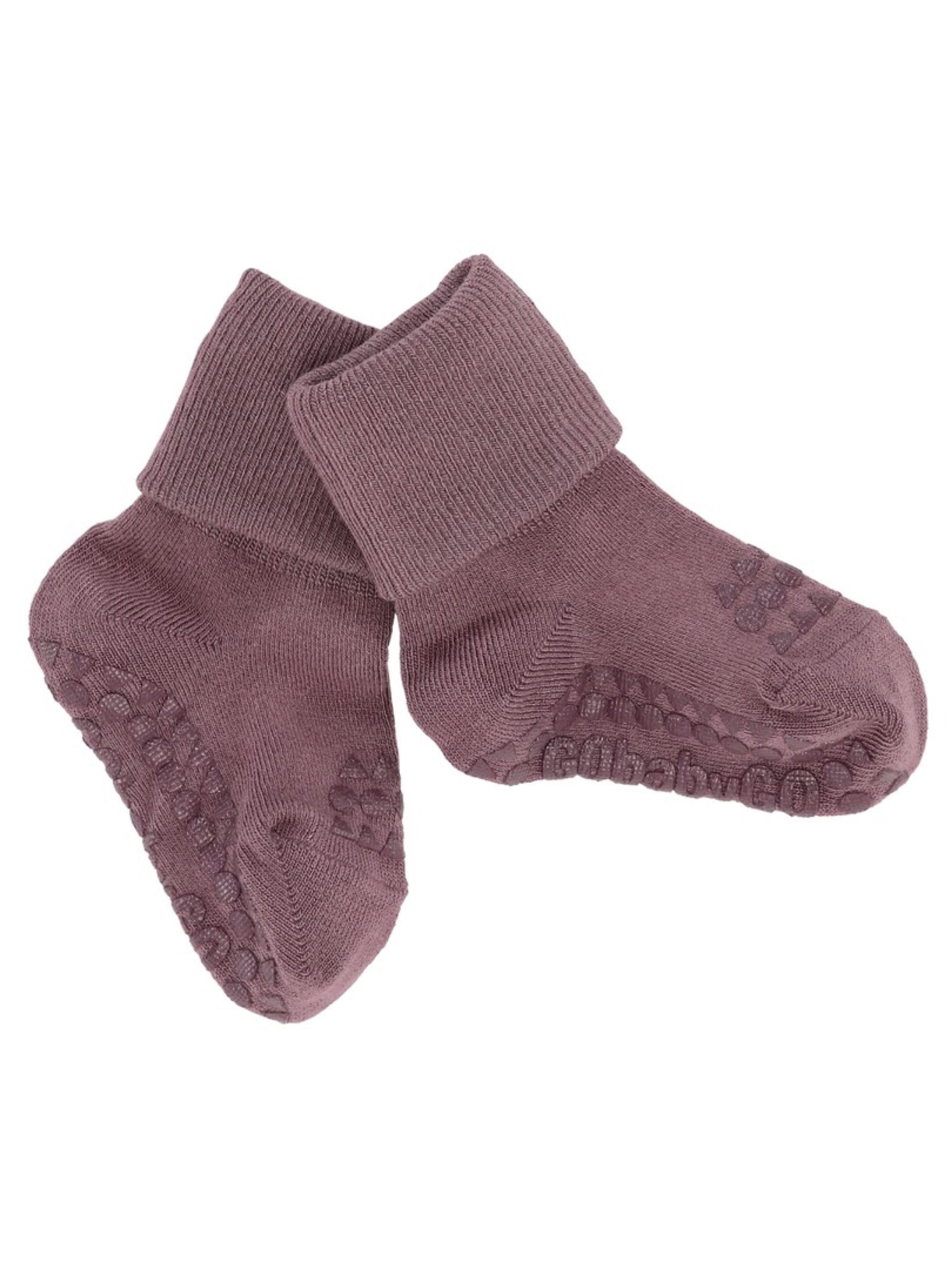 Non-slip Socks Bamboo - Misty Plum image number 3