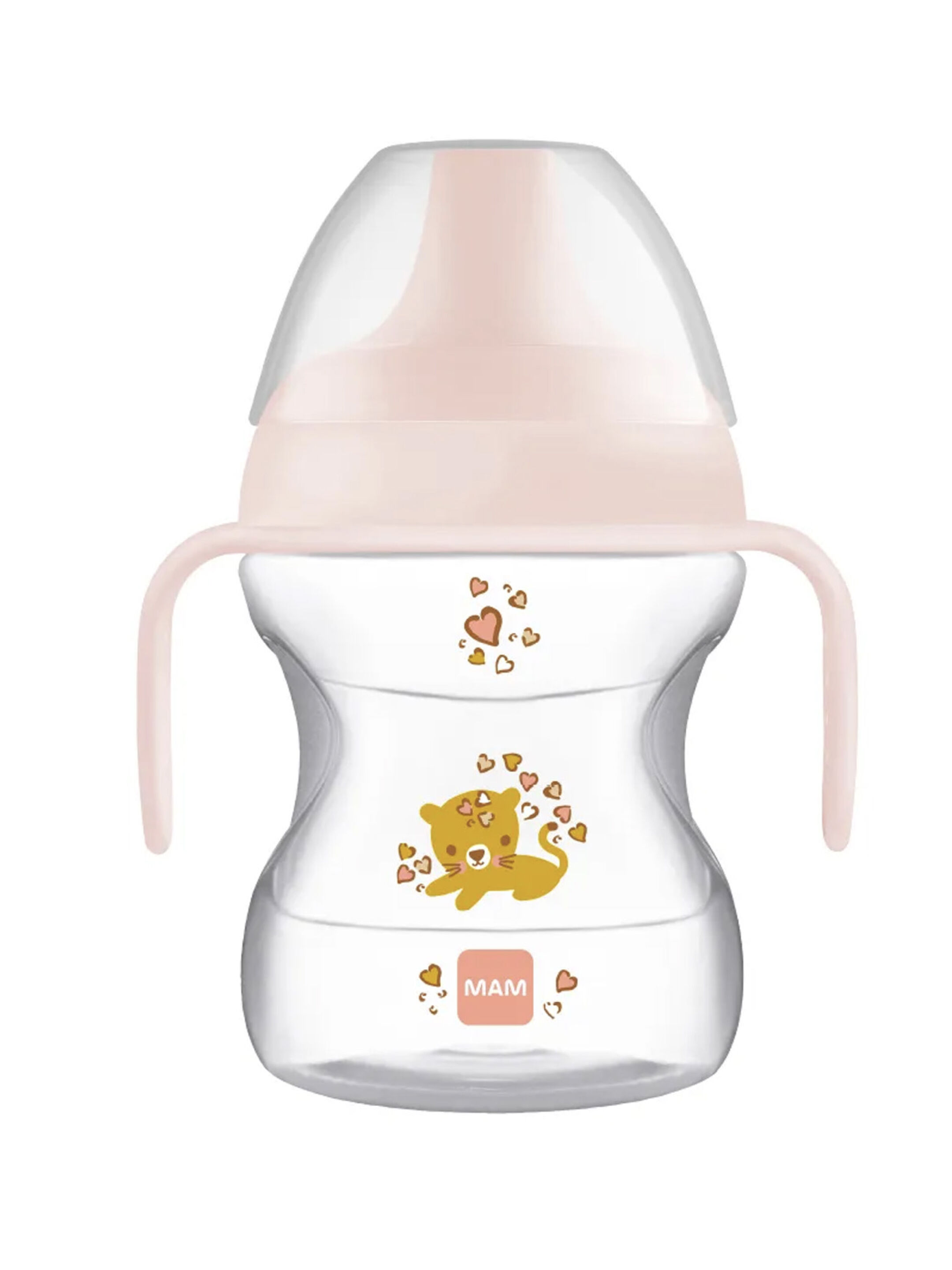 Mam Baby Learn To Drink Cup  Silicone Cup - 6 M+ | Wild Animals, Pink - 190 Ml - Pack of 1 image number 6