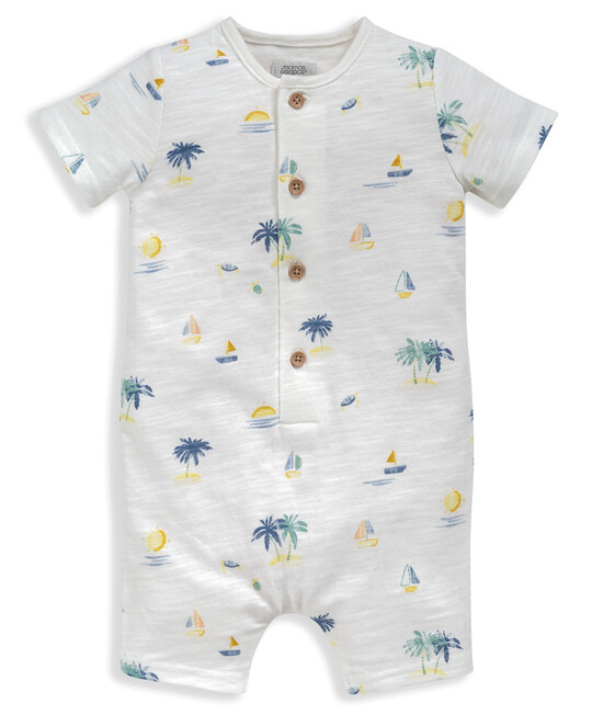 All Over Print Shortie Romper image number 1