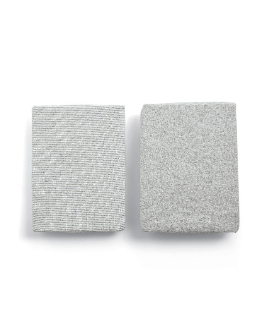 Lua Bedside Crib Sheets (2 Pack) - Stripe image number 1