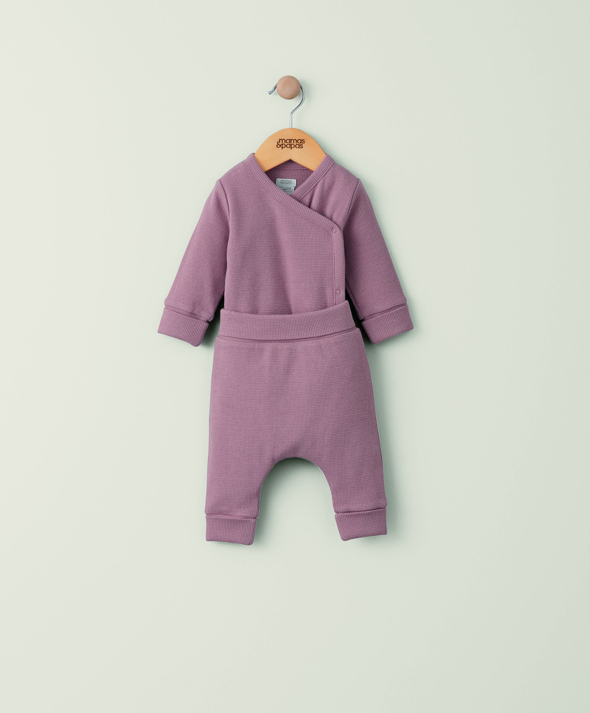 Berry Pink Waffle Set - 2 Piece Set image number 1