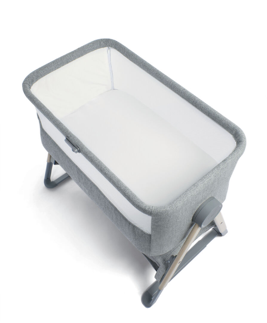 Lua Bedside Crib Grey image number 3