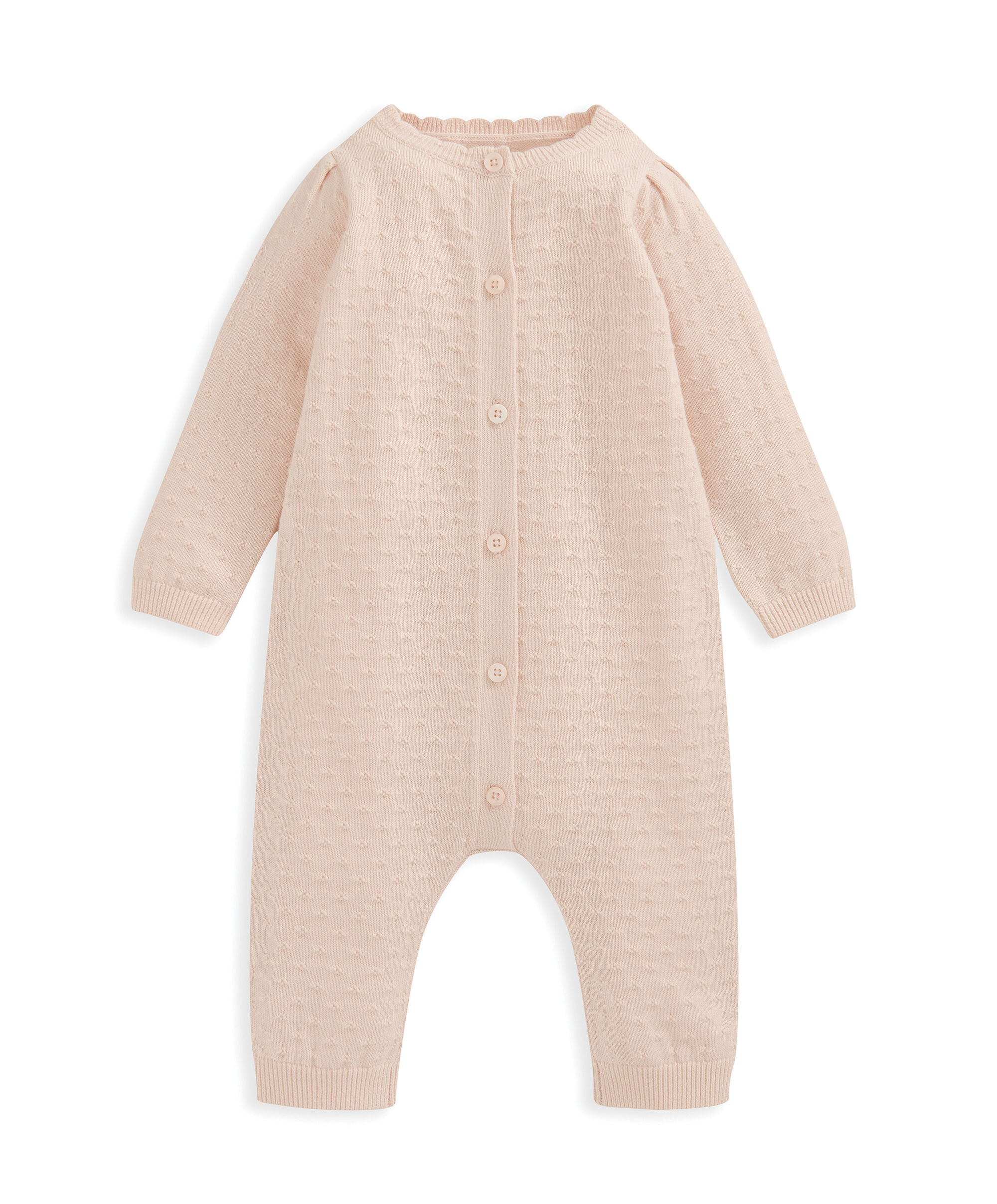 Knitted Romper - Pink image number 2