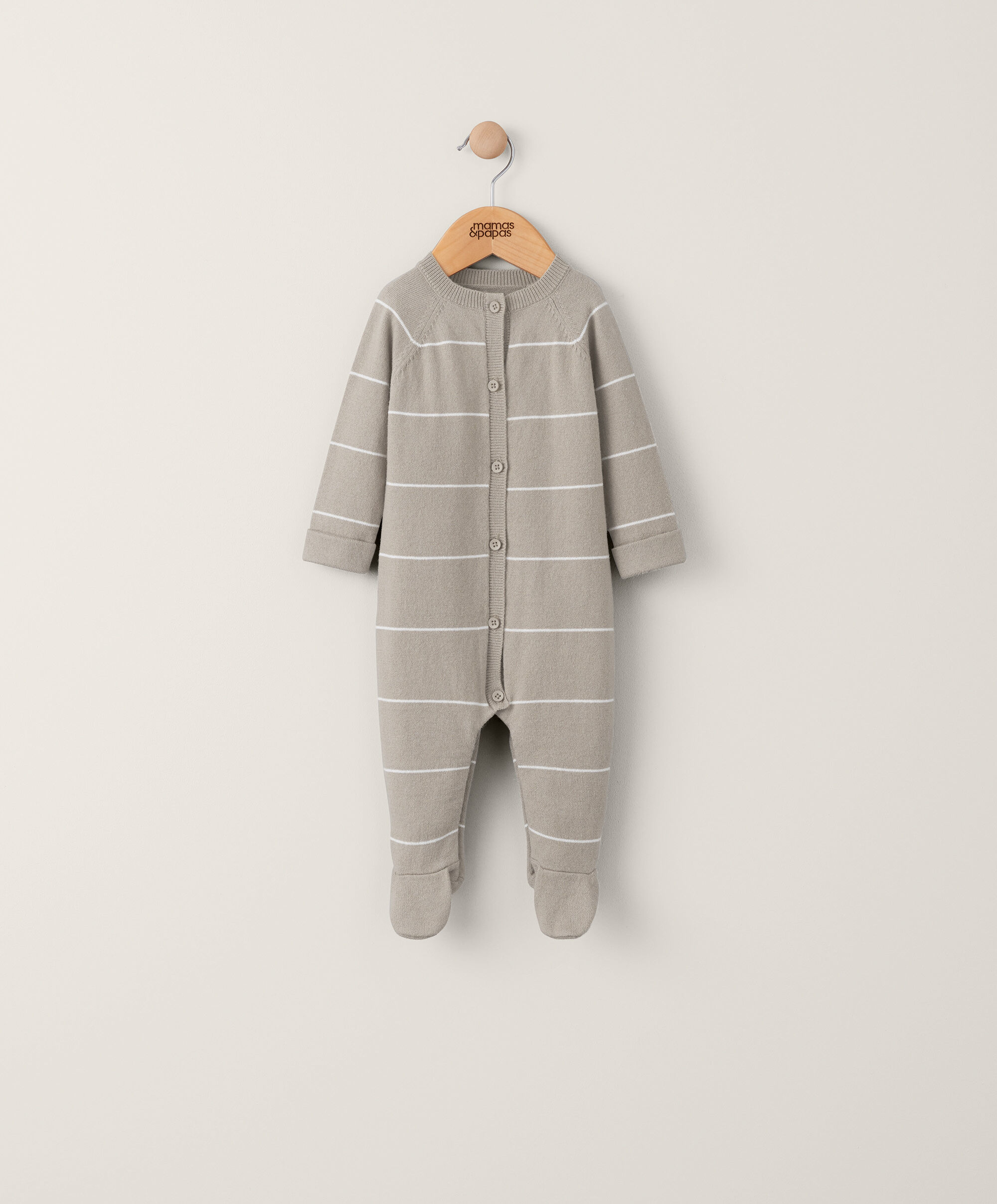 Stripe Knit Wrap Over All In One image number 1