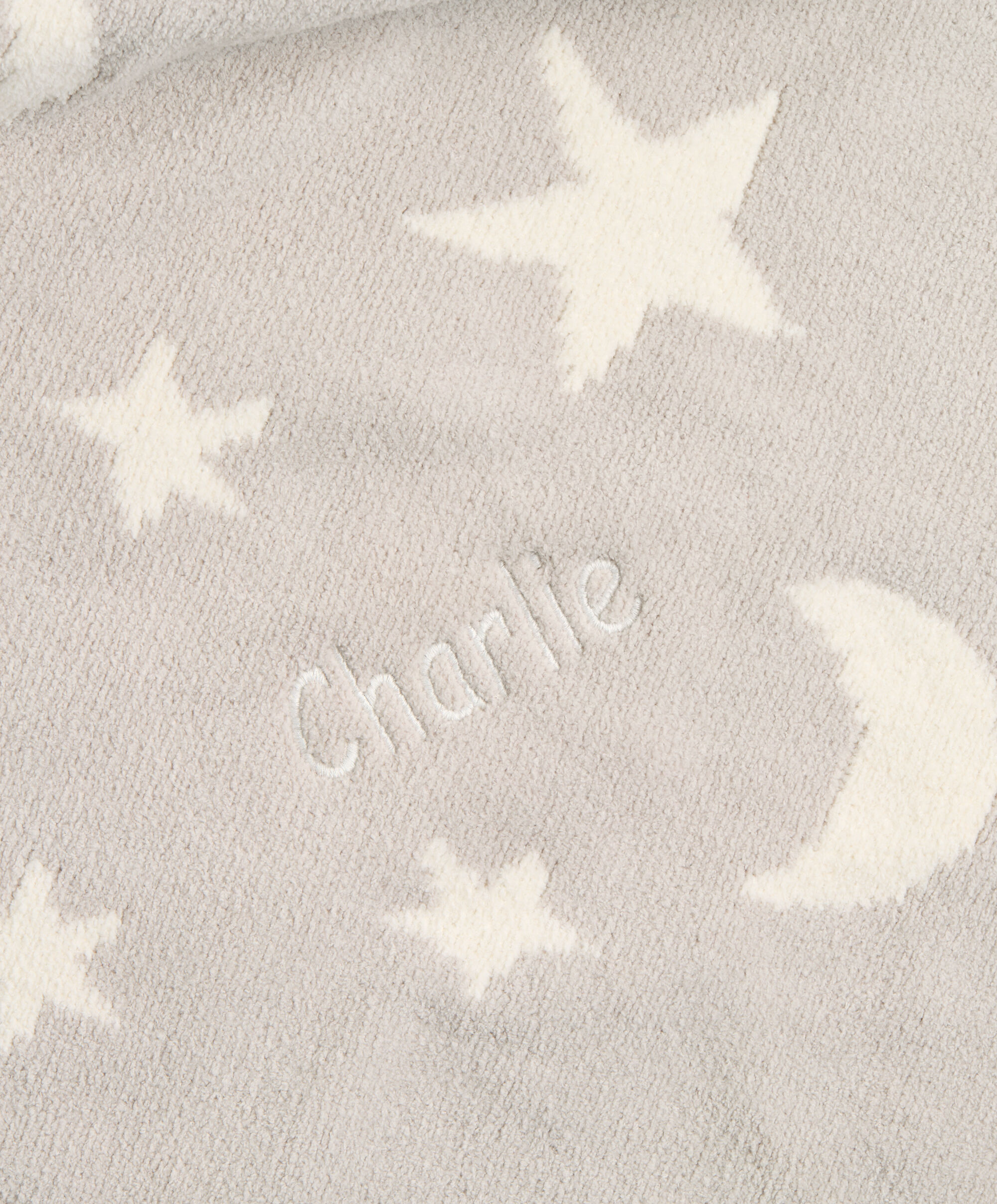Chenille Blanket - Neutral Moon/Star image number 5