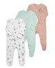 Plants Jersey Sleepsuits - 3 Pack image number 1