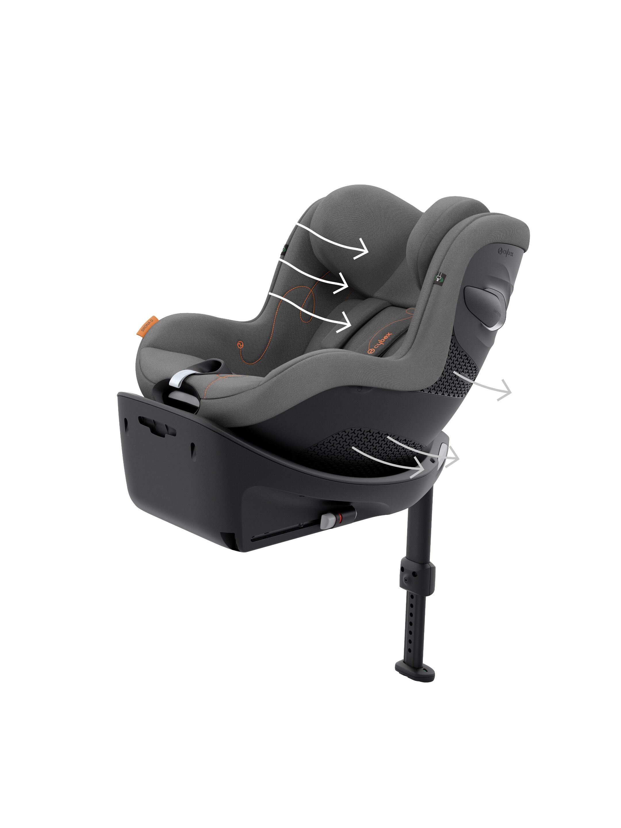 Cybex Sirona G i-Size Toddler Car Seat - Lava Grey image number 6