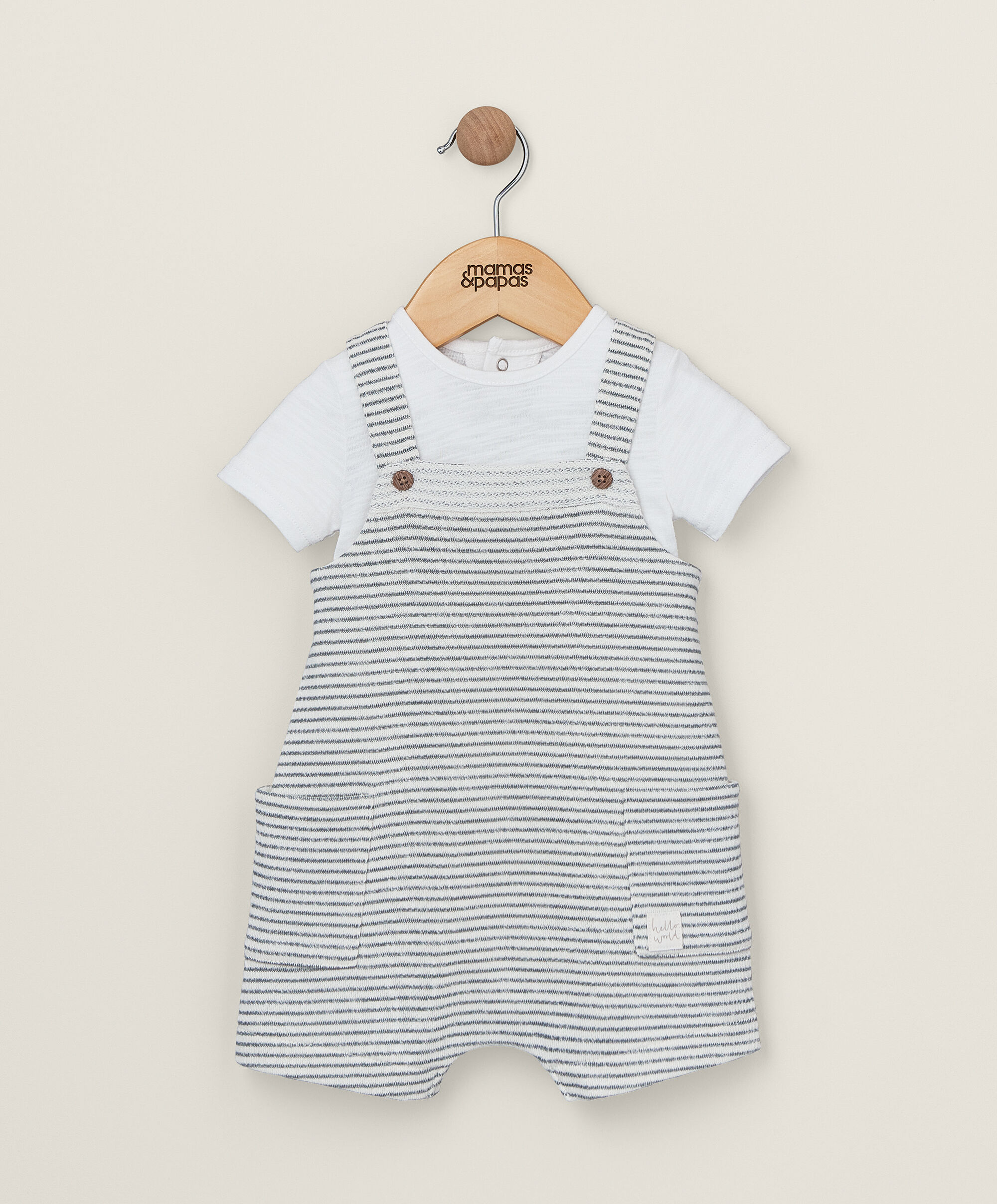 2 Piece Stripe Romper & Bodysuit image number 1