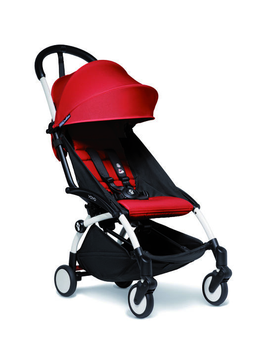 YOYO2 Stroller White Frame with Red 6+ Color Pack image number 1