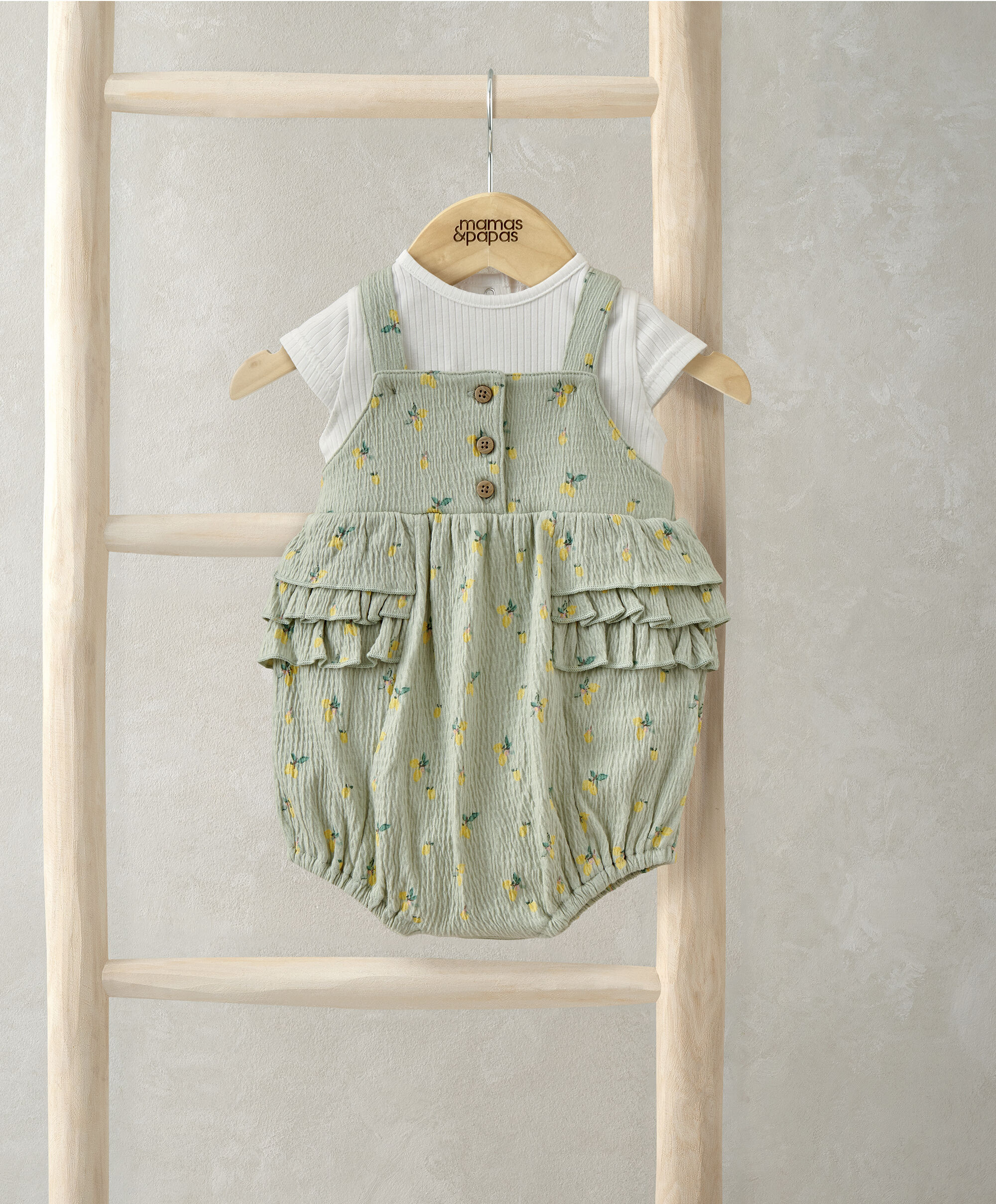 Hibiscus Bodysuit & Romper Outfit Set image number 1