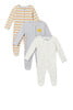 Shapes Sleepsuits 3 Pack image number 1