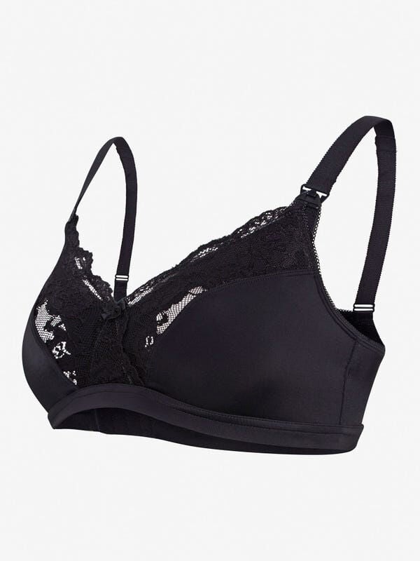 Cariwell Lace Maternity & Nursing Bra-lV Black