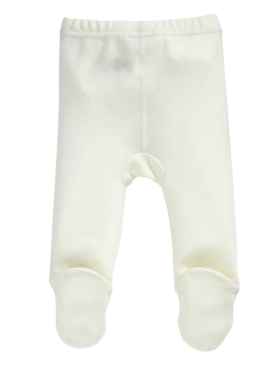 Merino Wool Leggings Cream- New Born image number 2