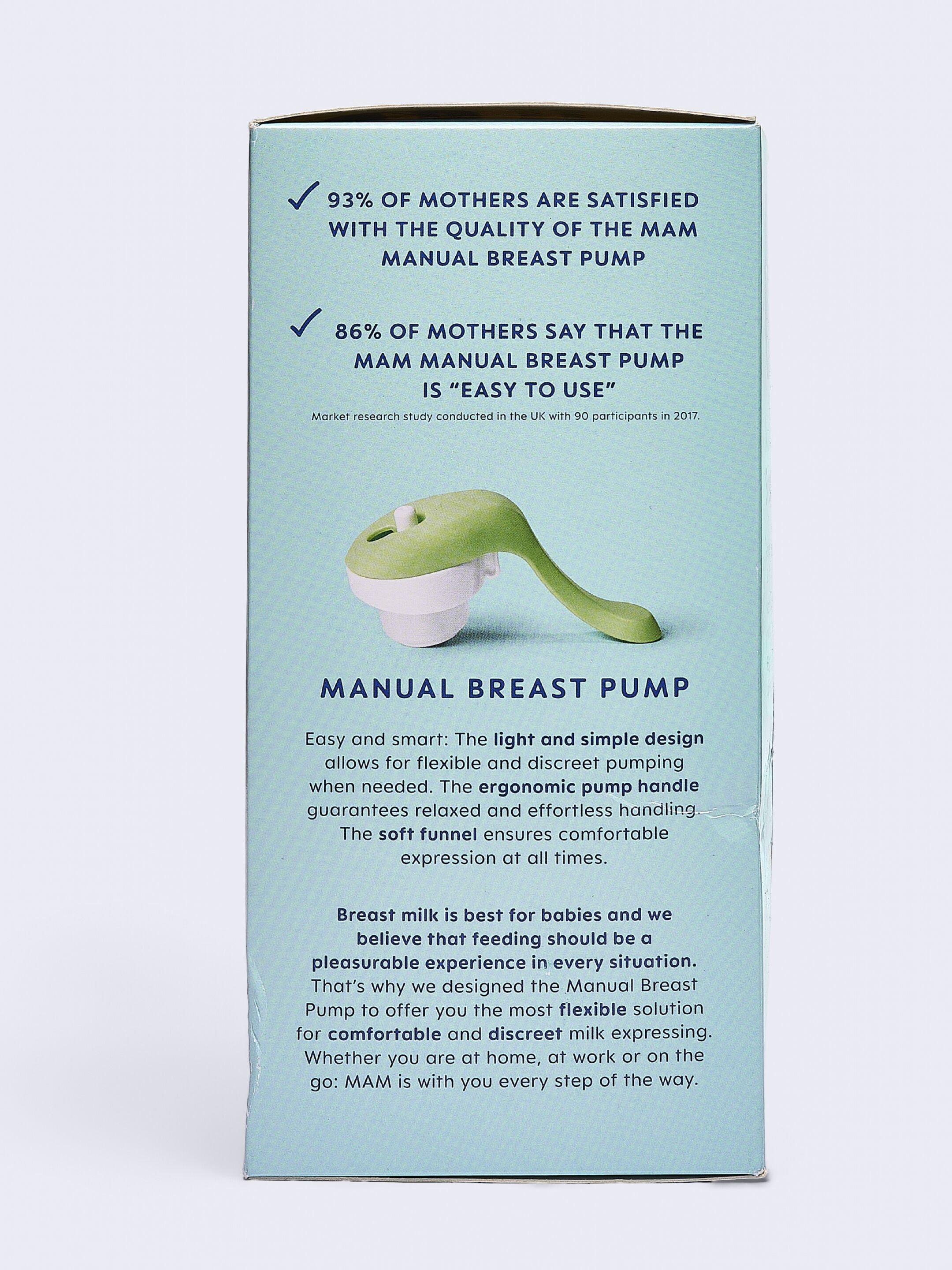 Mam Baby Breast Pump Manual Silicone Breastfeeding - 0 M+ |  Green - Pack of 1 image number 8