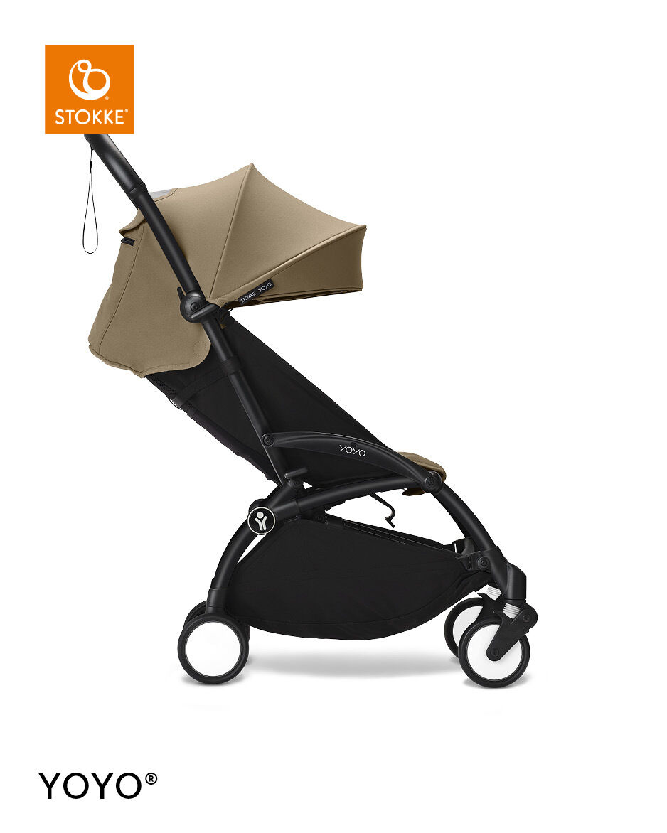 Stokke YOYO3 Black Frame with 6+ Color Pack - Toffee & Cup Holder (3 Pieces) image number 2