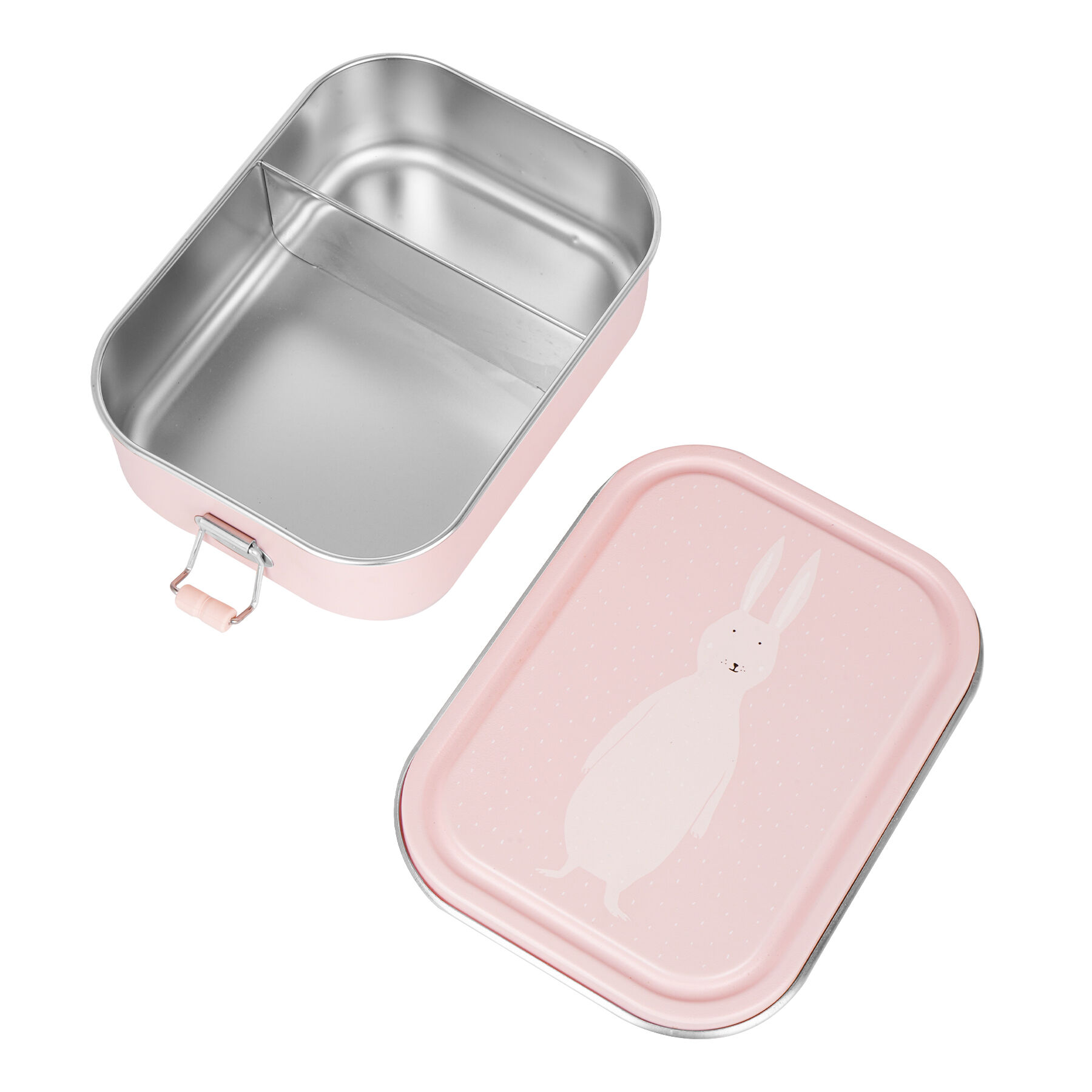 Trixie Lunch Box Large Mrs. Rabbit Stainless Steel - Pink image number 5