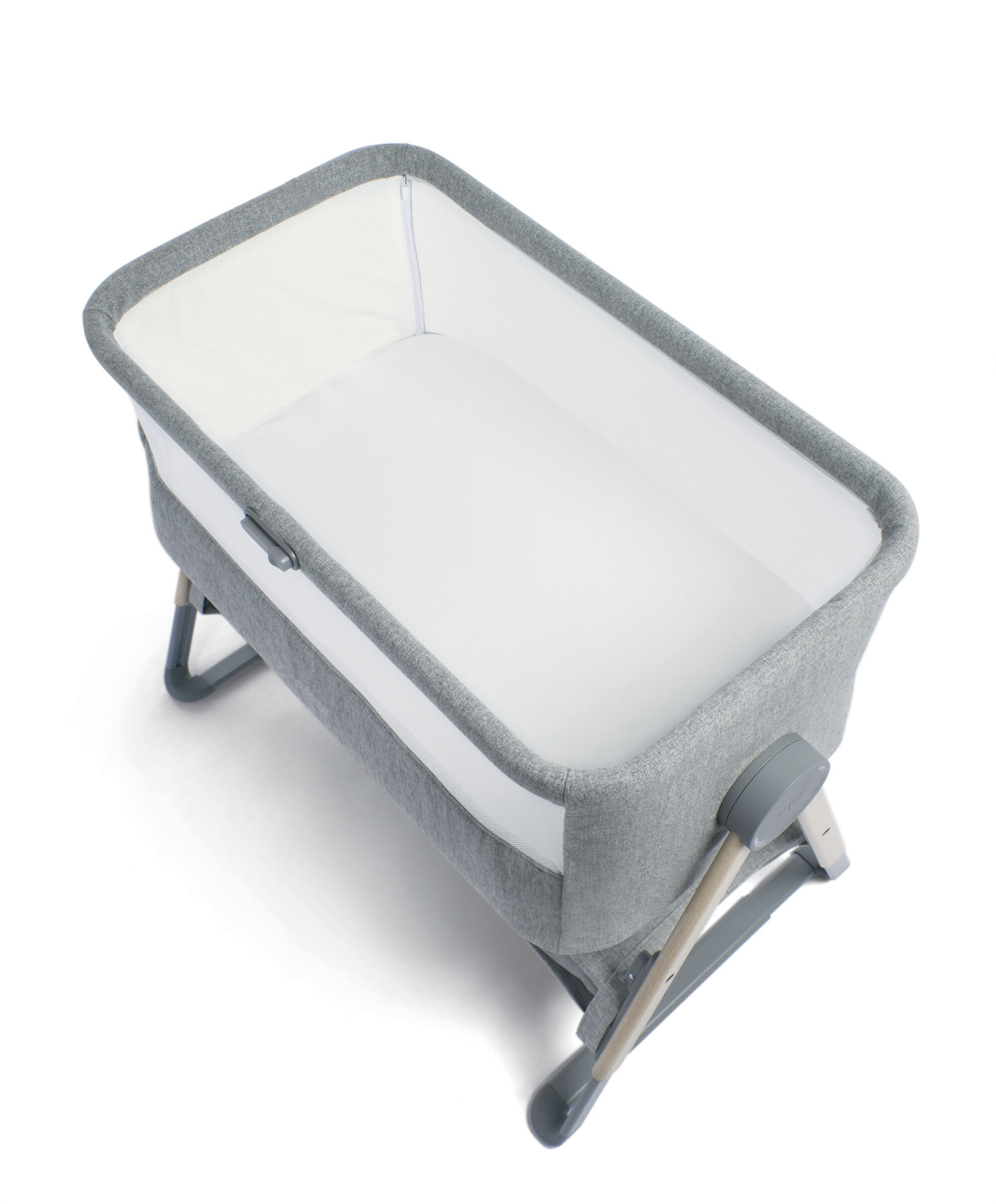 Lua Bedside Crib Grey image number 7