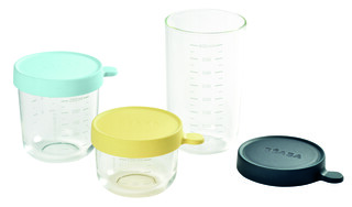 Beaba Conservation Jar Glass Set of 3 150ml / 250ml / 400ml