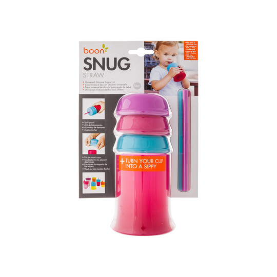 Boon Snug Straw w/Cup - Girl image number 1
