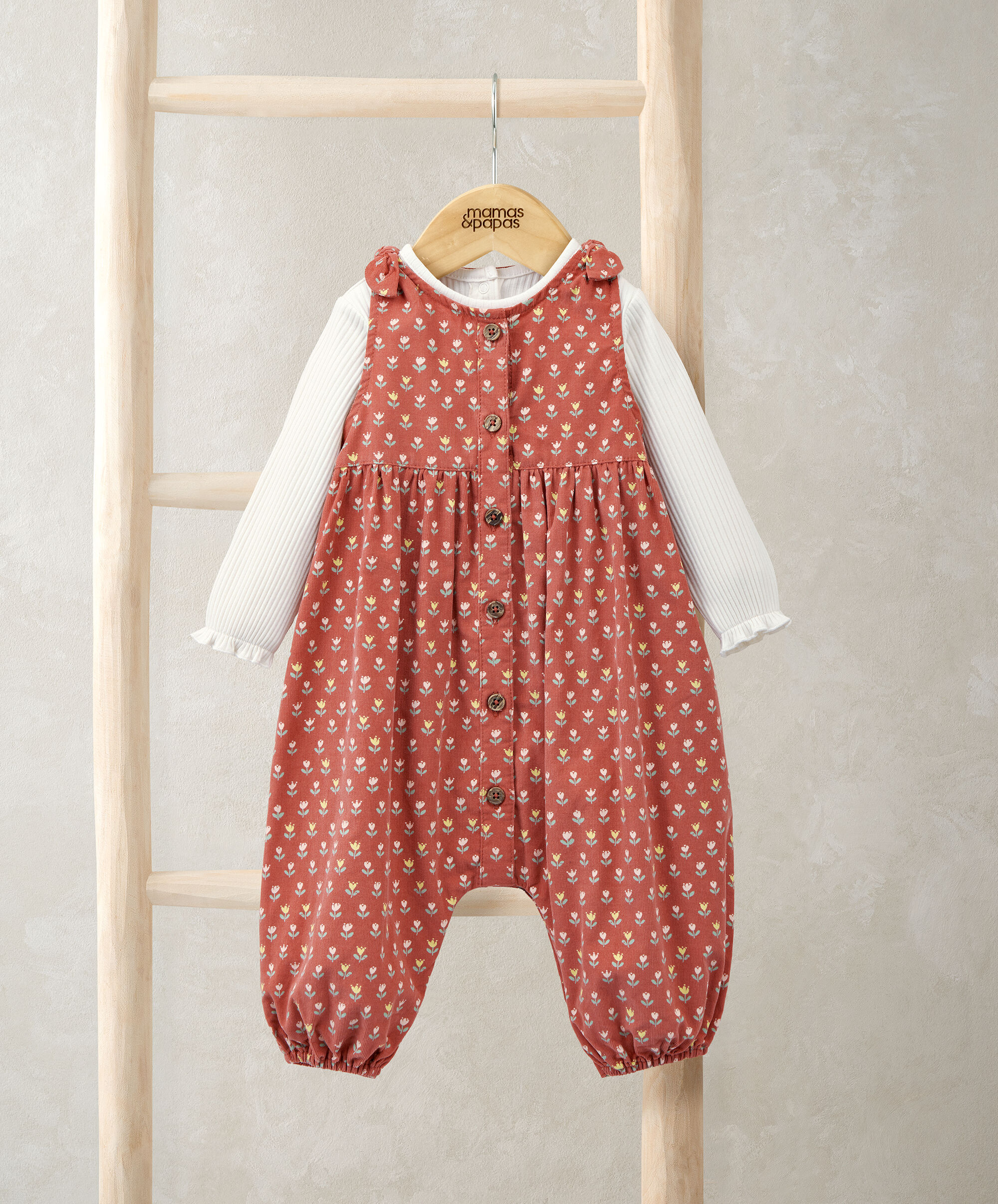 Floral Romper & Bodysuit Set (2 Pieces)