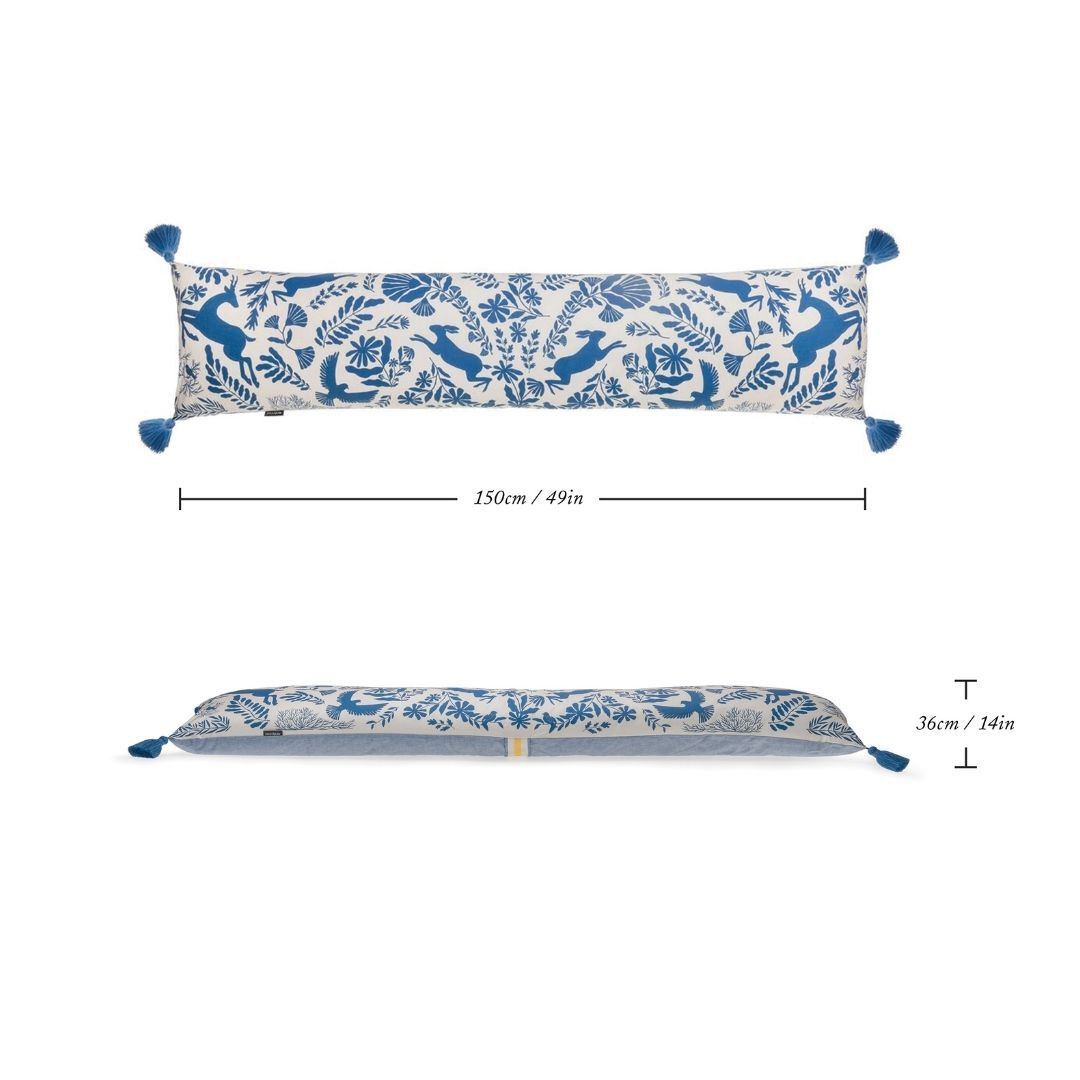 DockATot Cosset Supportive Body Pillow - Blue Woodland image number 2