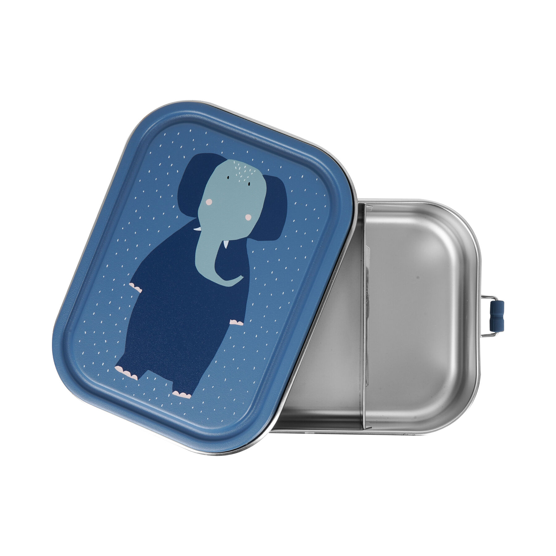 Trixie Lunch Box Large Mrs. Elephant Stainless Steel - Blue image number 3