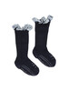 Non-slip Socks Bamboo - Dark Blue with Liberty Ruffle image number 3