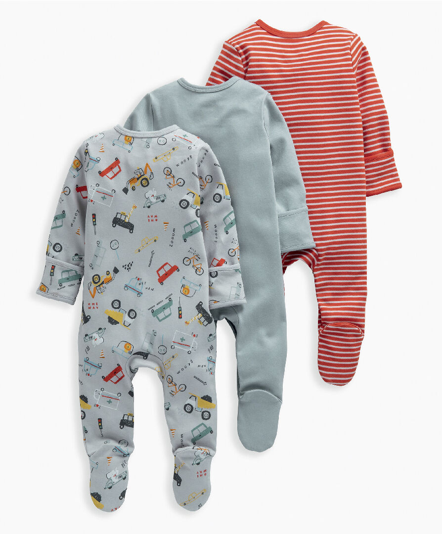 Transport Sleepsuits 3 Pack image number 2