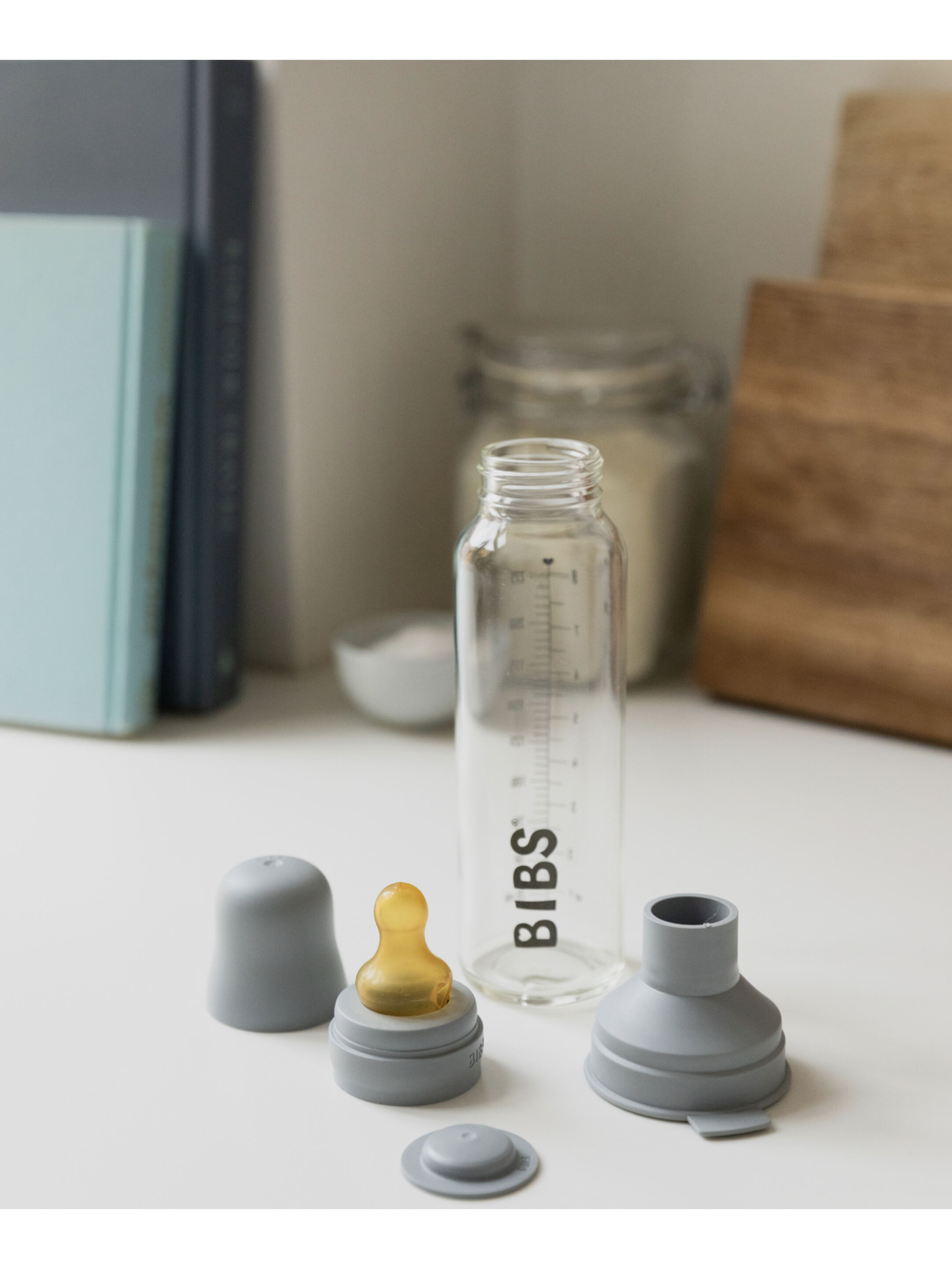 Bibs Baby Glass Bottle - Blush (225ml)  image number 4