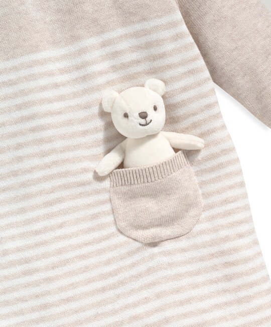 Buy Knit Romper With Bear All-in-one's Rompers Mamas Papas