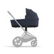Cybex PRIAM Nautical Blue Lux Carry Cot with Matt Black Frame image number 7