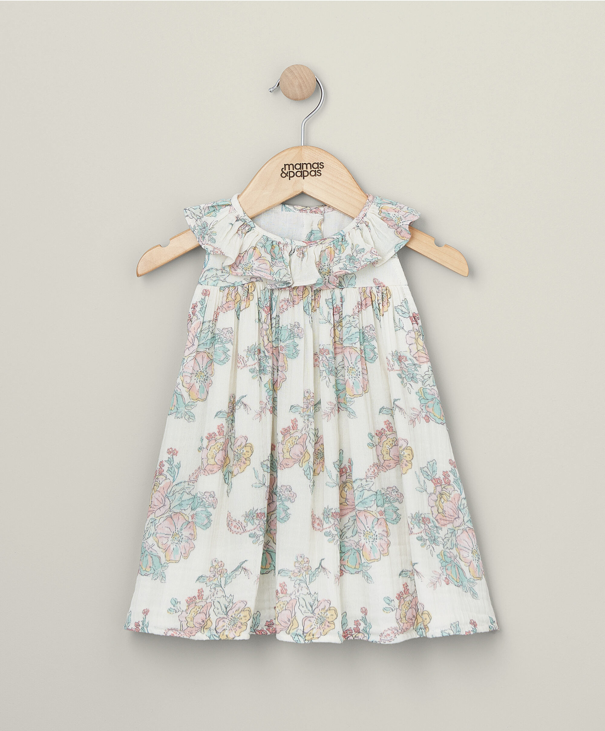 Rose Scallop Collar Dress