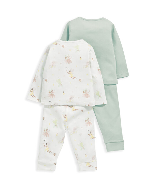 2 Pack Long Sleeve Fairy Pyjamas image number 3