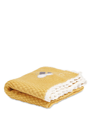 Knitted Blanket(70x90cm) - Bee Happy