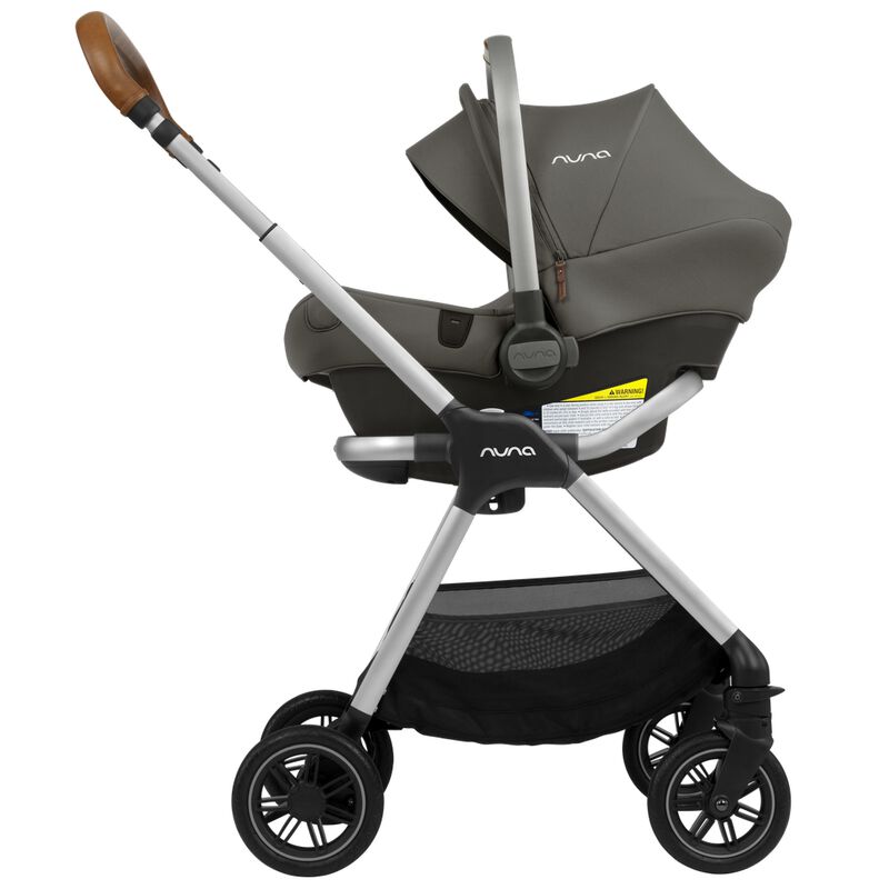 Nuna TRIV Baby Stroller with Rain Cover and Adapter Caviar image number 5