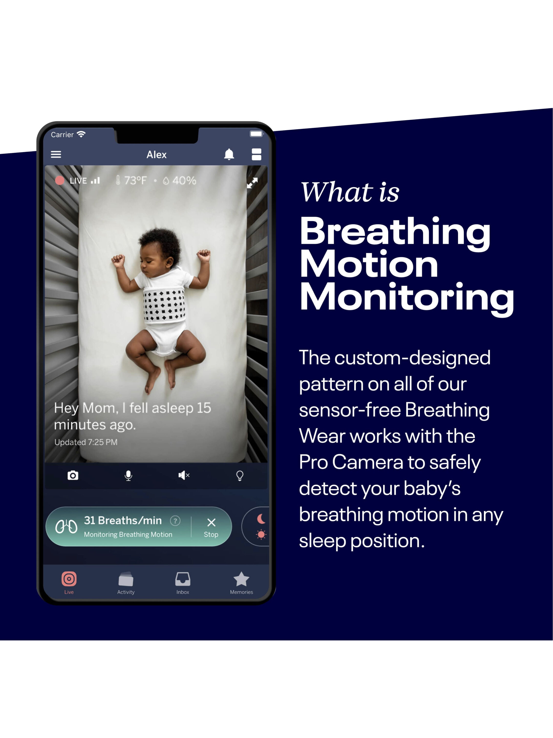 Nanit Breathing Band - 3-12 months image number 2