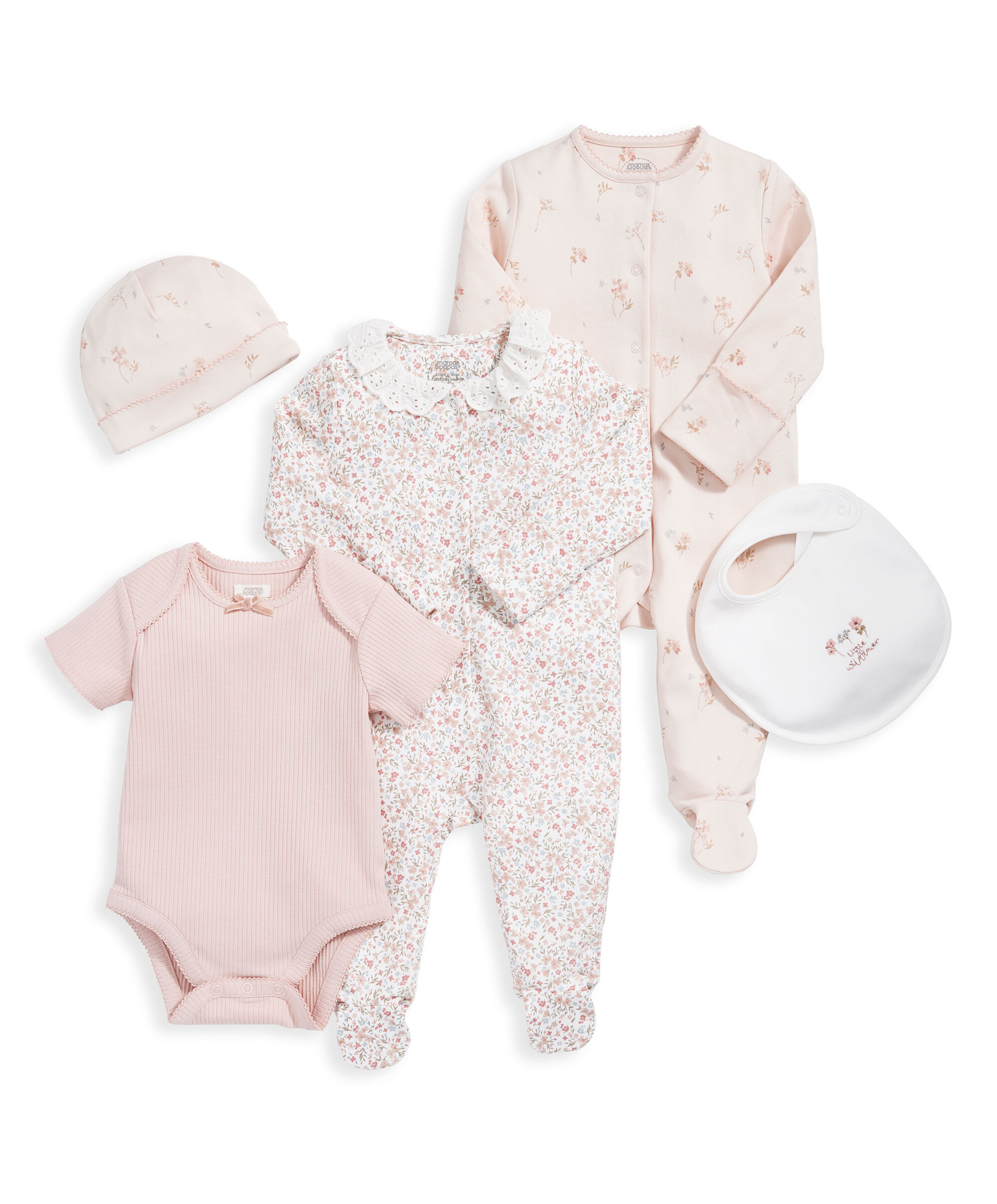 Newborn Clothing Set (5 Piece) - Floral image number 2