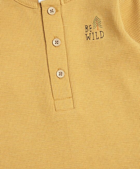 Long Sleeve Henley T-Shirt image number 3