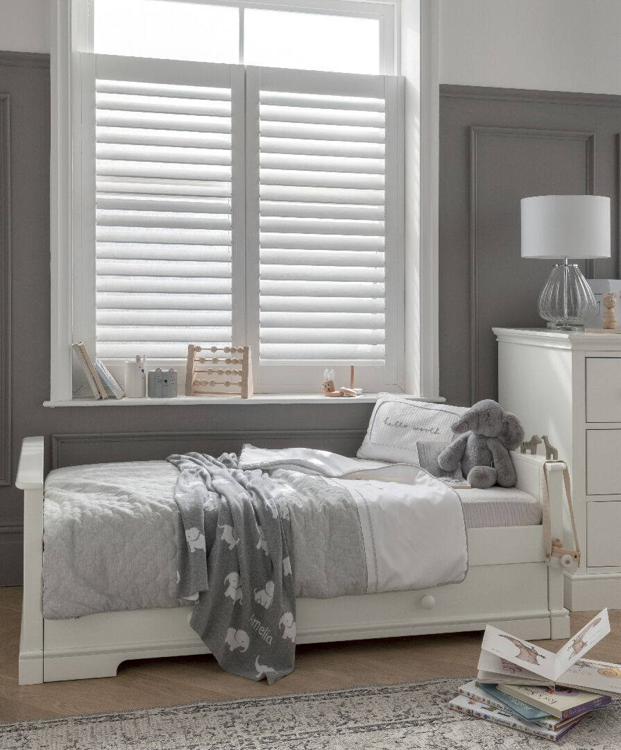 Oxford 2 Piece Cotbed Set with Dresser Changer -White image number 5