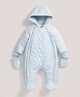Quilted Pramsuit Blue- 3-6 months image number 2