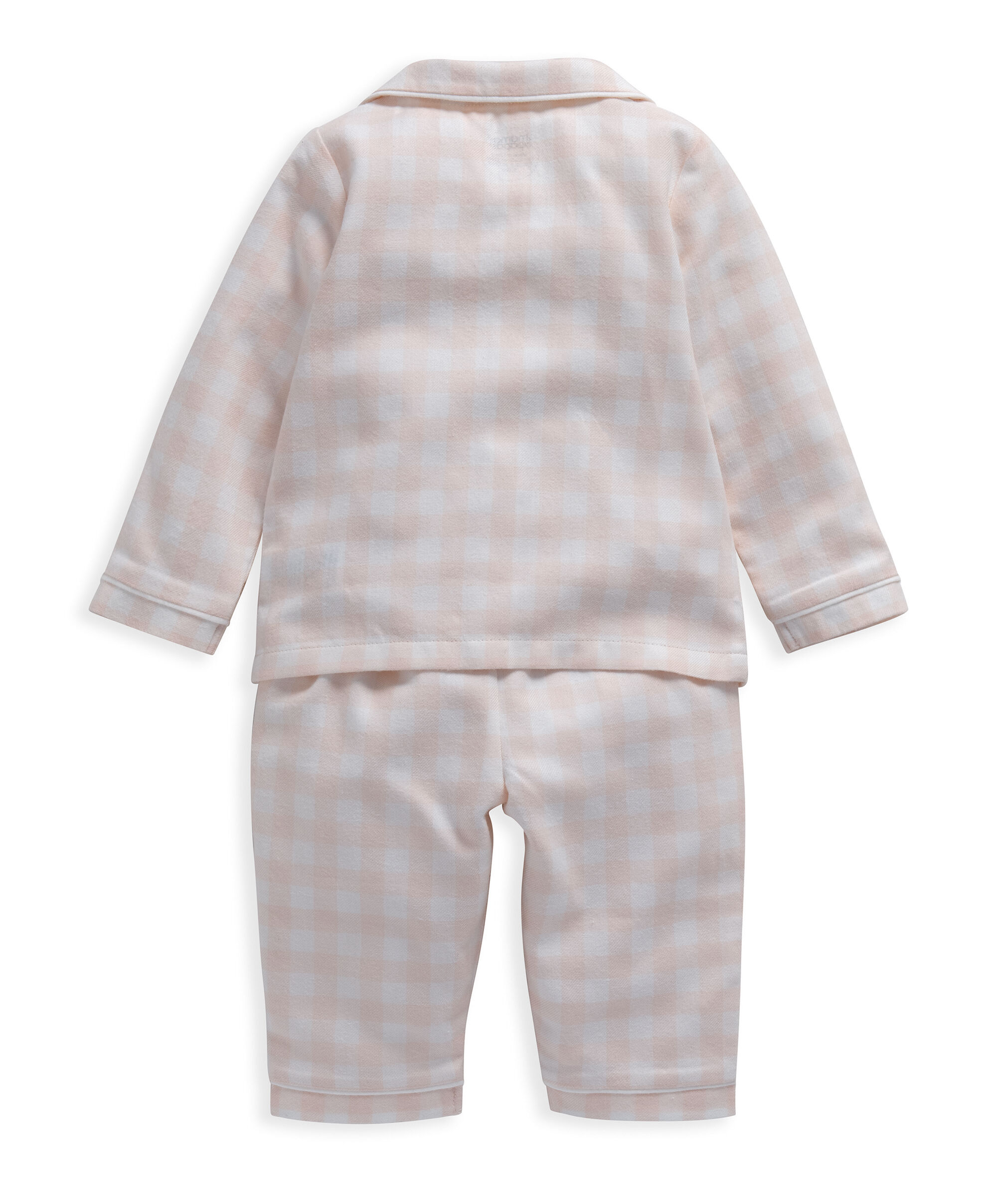 Pink Gingham Woven Pyjamas image number 2