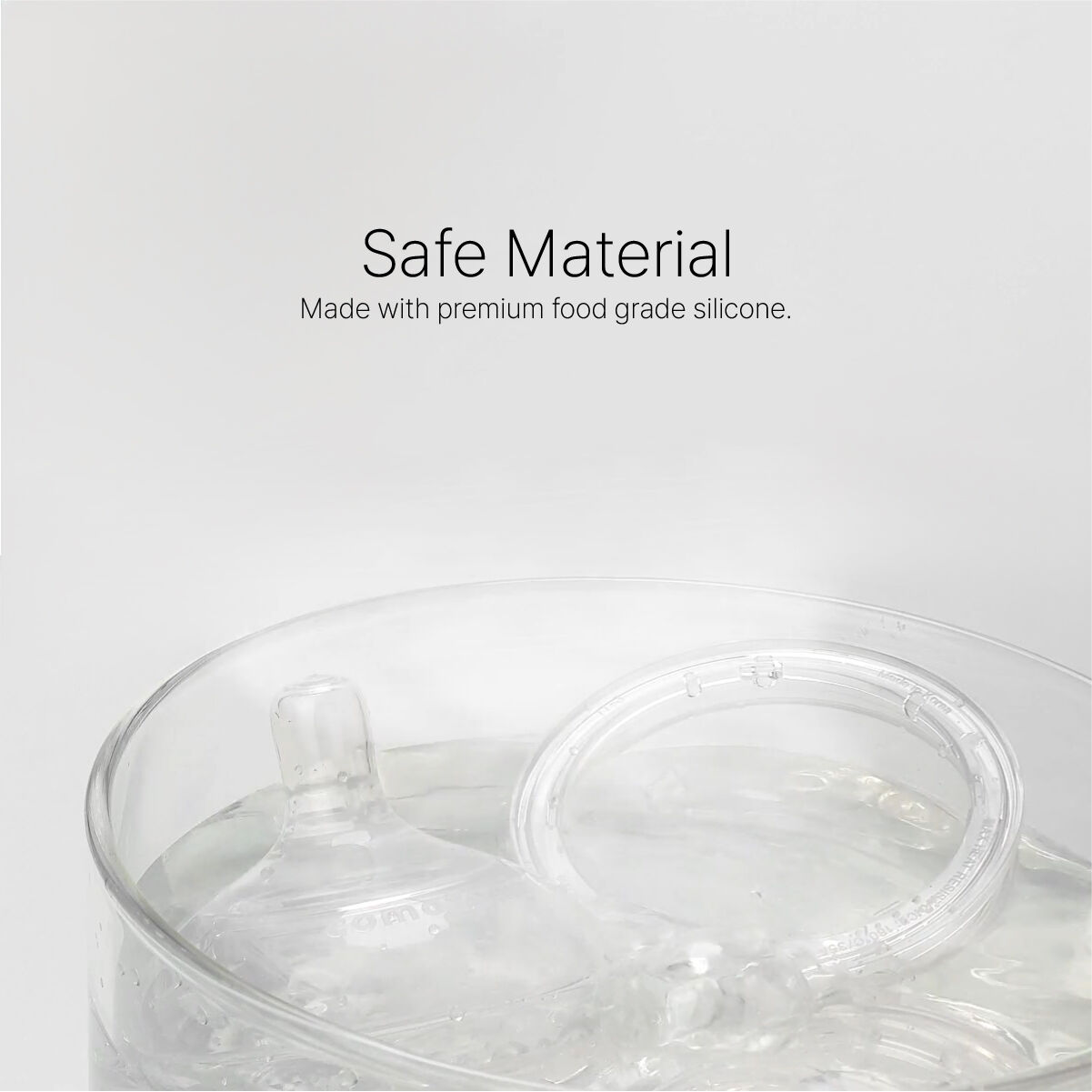 Comotomo Natural Teat Silicone Nipples (Variable Flow) Transparent 2 Pcs image number 5