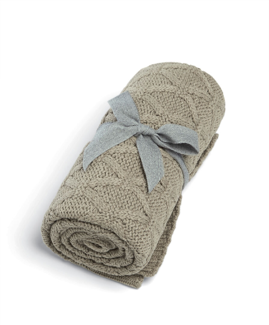 Welcome to the World Seedling Knitted Blanket - Diamond image number 1