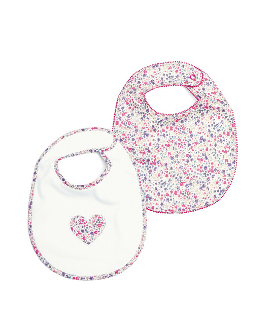 2 Pack of Liberty Floral Bibs image number 1